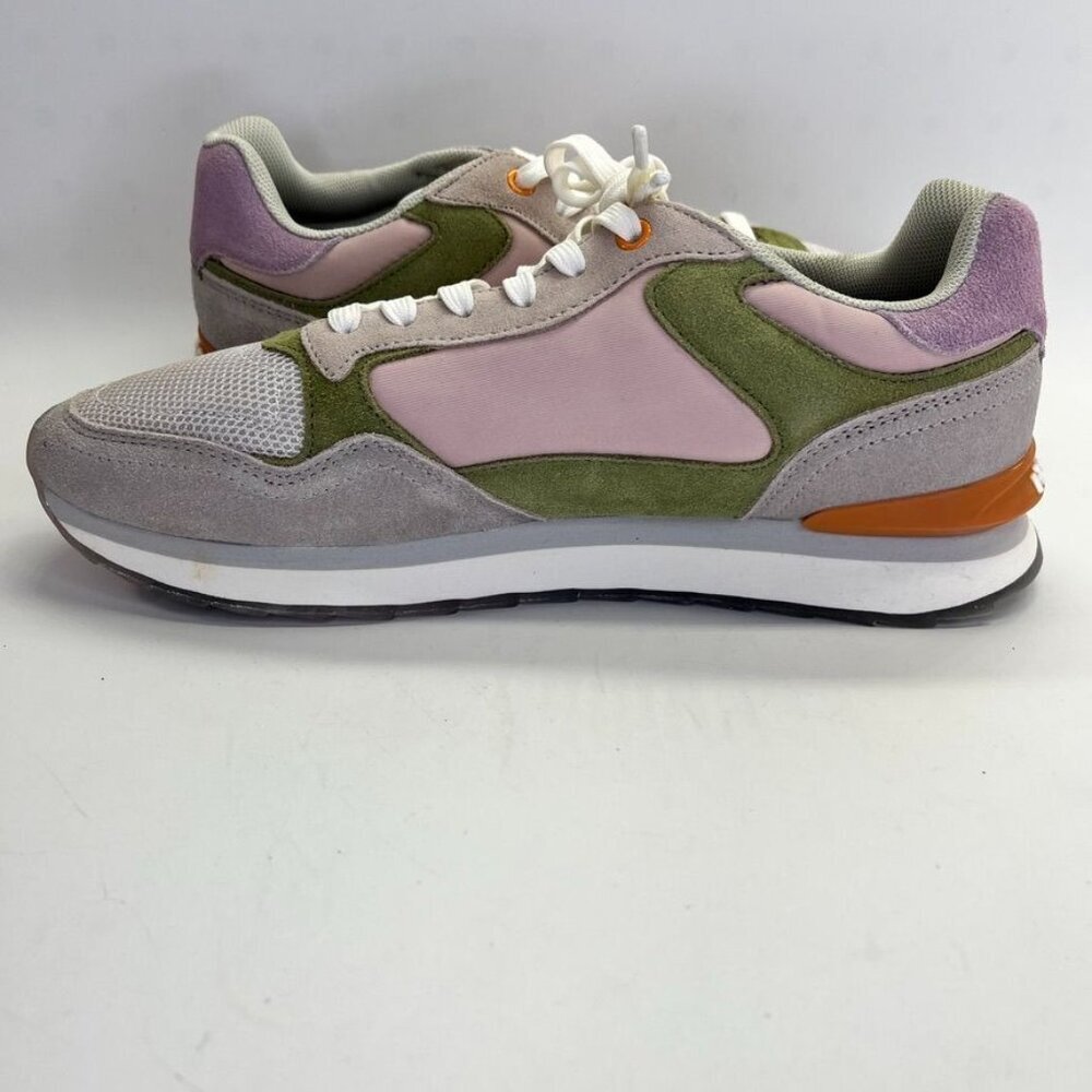 Trendy Women's Sneakers with Pink, Green, and Gray Accents - Picture 8 of 16